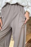 Made in Italy Lagenlook Shelby Cocoon Pant Mocha 